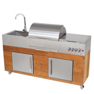 Barbecue-steel-gas-linear-design-with-thermowood-view